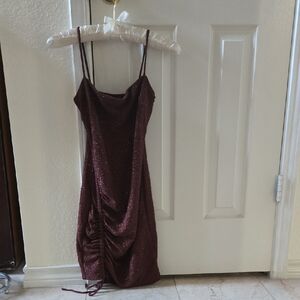 Windsor Sparkling Burgundy Mini Dress